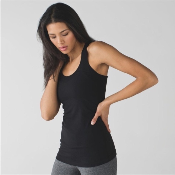 lululemon athletica Tops - lululemon Cool Black Racerback Reversible Tank Top